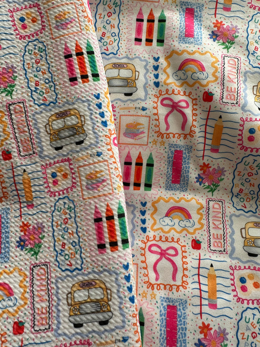 Colorful Doodle School Preppy