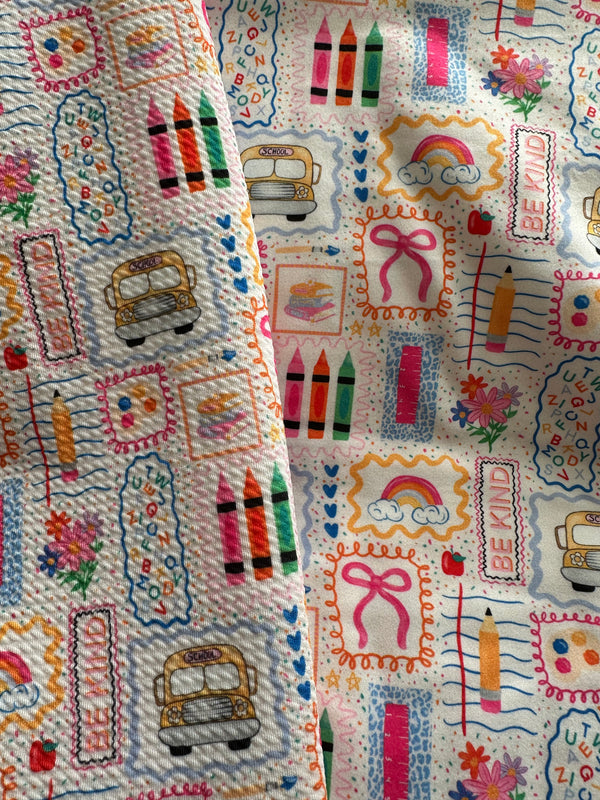 Colorful Doodle School Preppy