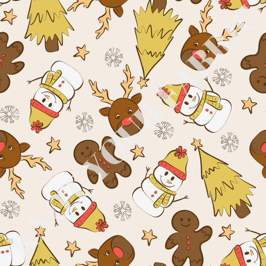 PRE-ORDER Happy Snowman Beige