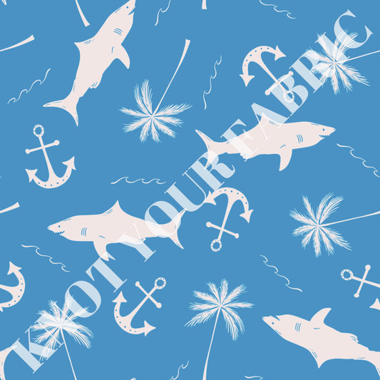 PRE-ORDER Dark Blue Sharks and Anchors