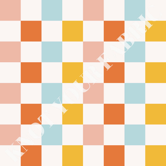 PRE-ORDER Yellow Peachy Checkered