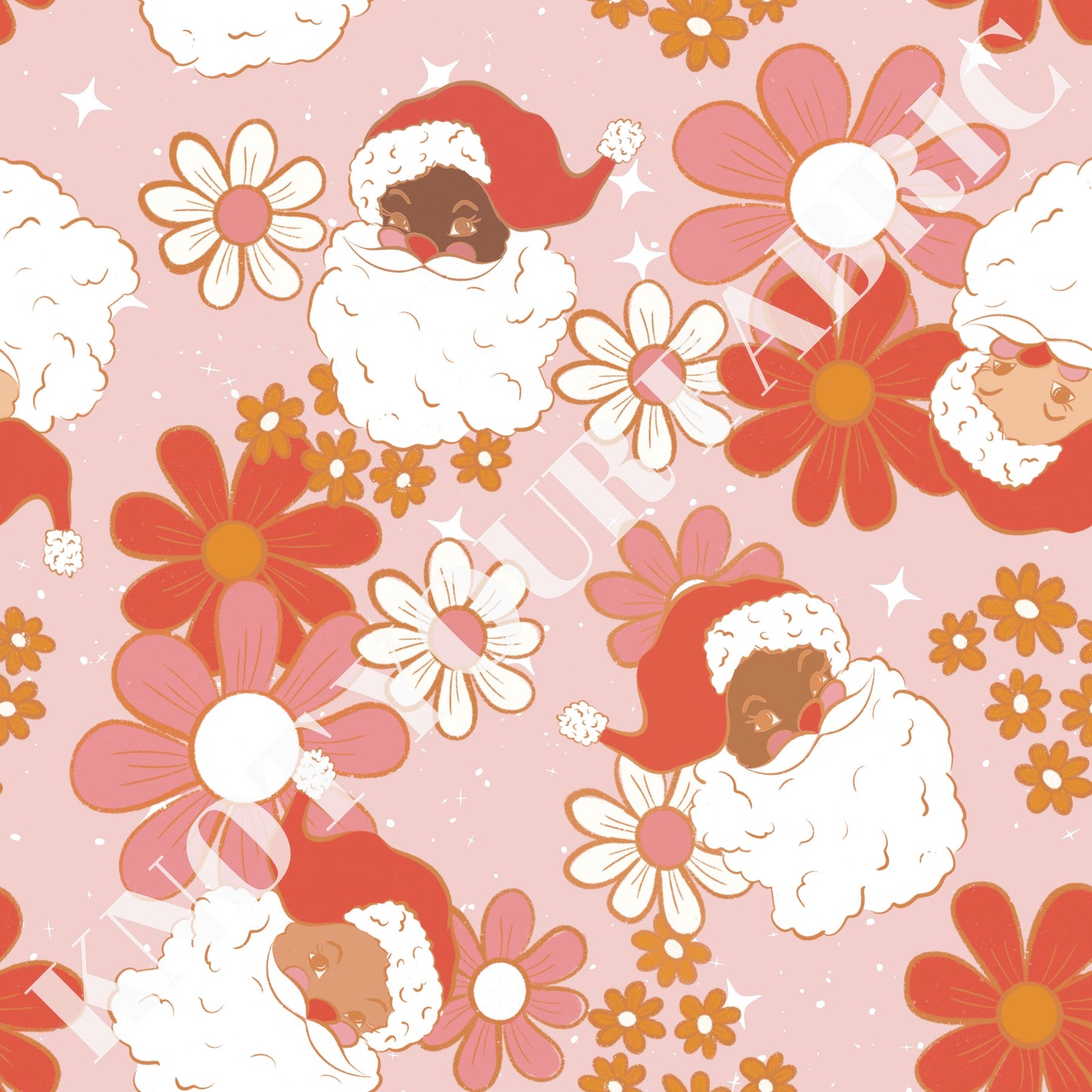 PRE-ORDER Floral Santa