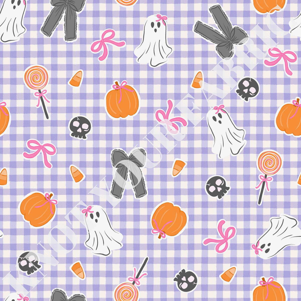 PRE-ORDER Gingham Ghost & Pumpkins