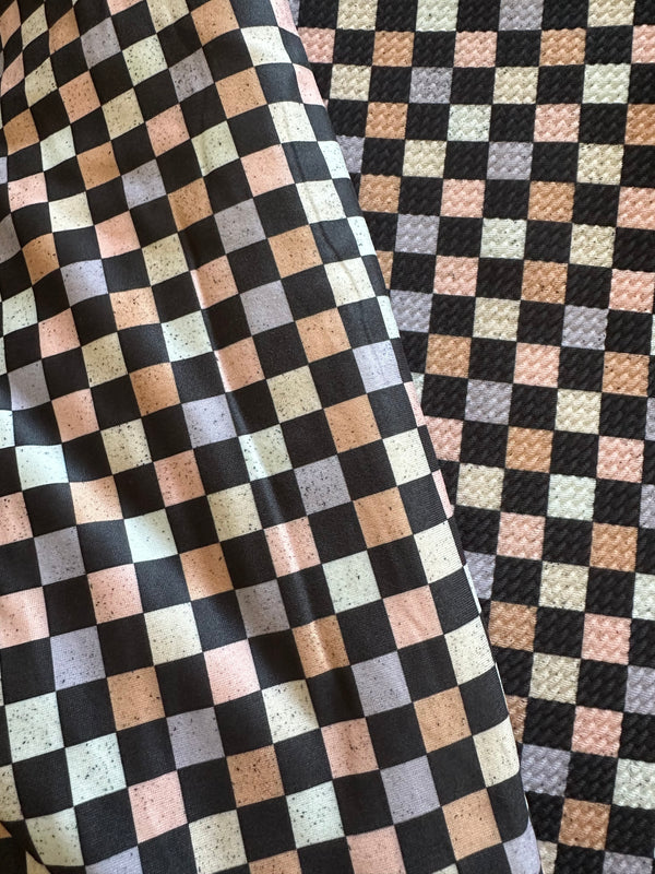 Muted Halloween Checkered