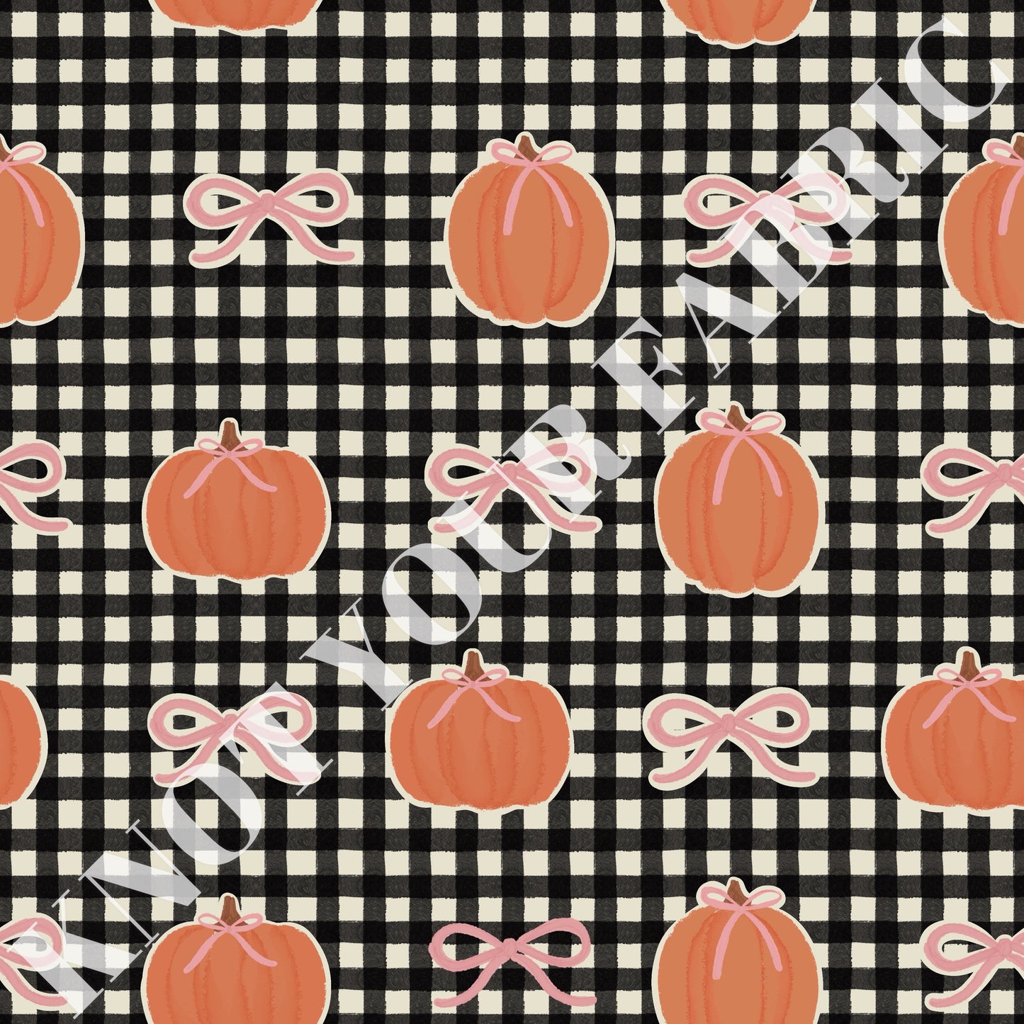 PRE-ORDER Gingham Pumpkin Bows