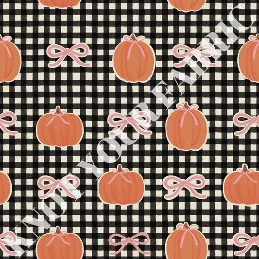 PRE-ORDER Gingham Pumpkin Bows