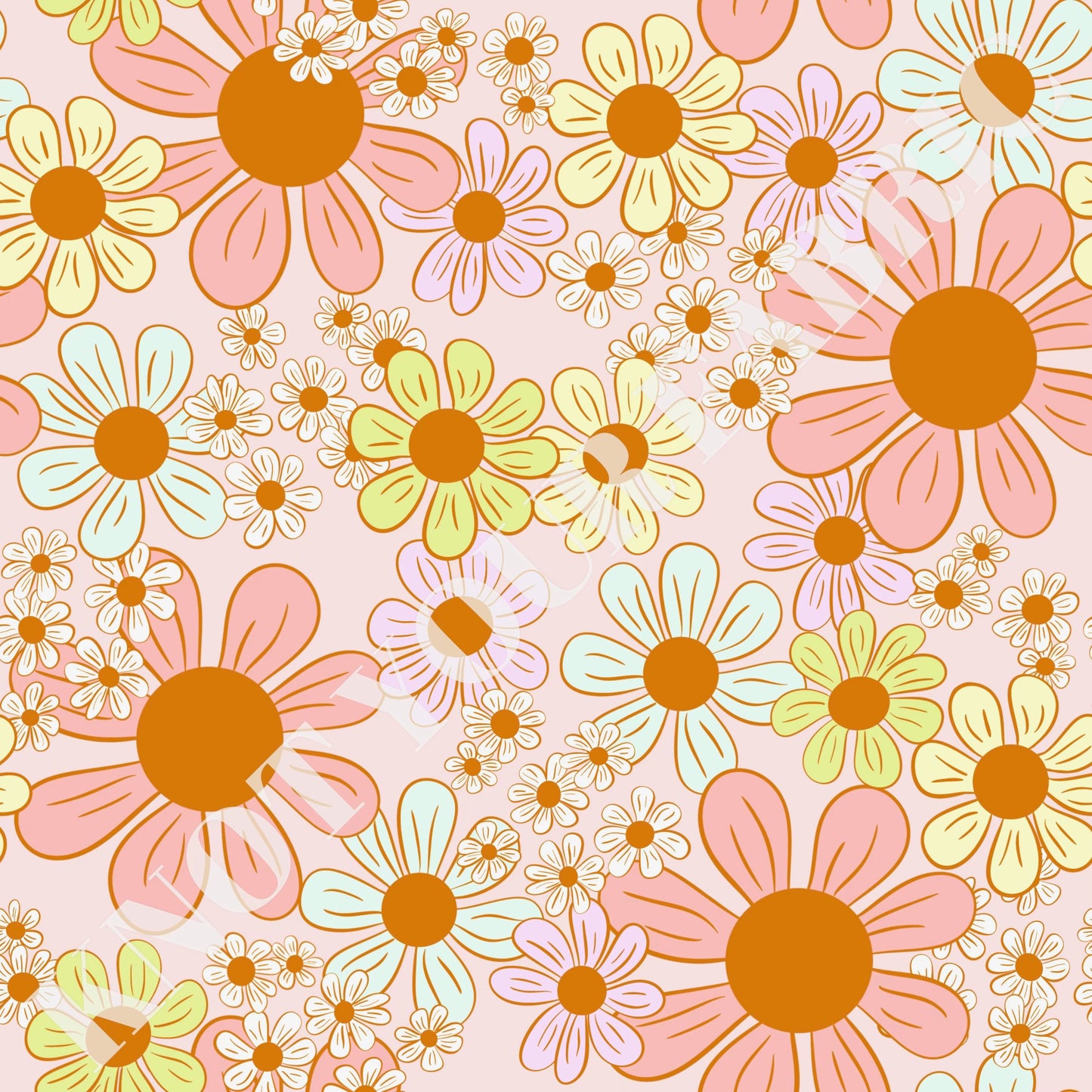 PRE-ORDER Bright Pastel Spring Retro Floral