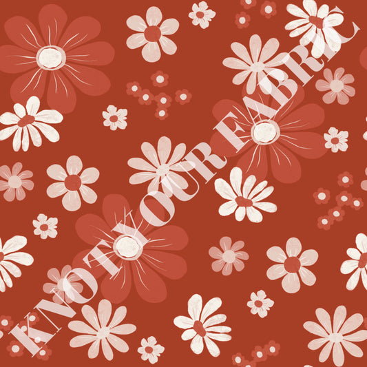 PRE-ORDER Red Daisy Floral