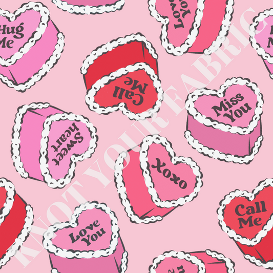 PRE-ORDER Conversation Love Heart Cakes