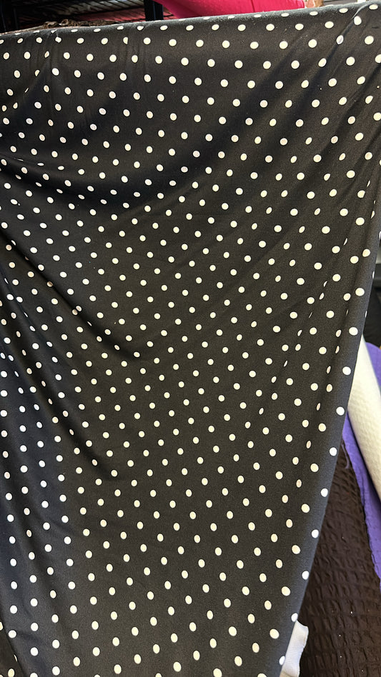 White Polka Dots