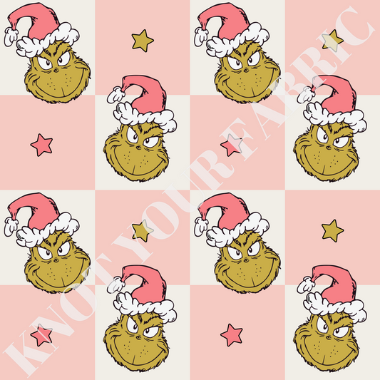 PRE-ORDER Pink Checkered Green Xmas
