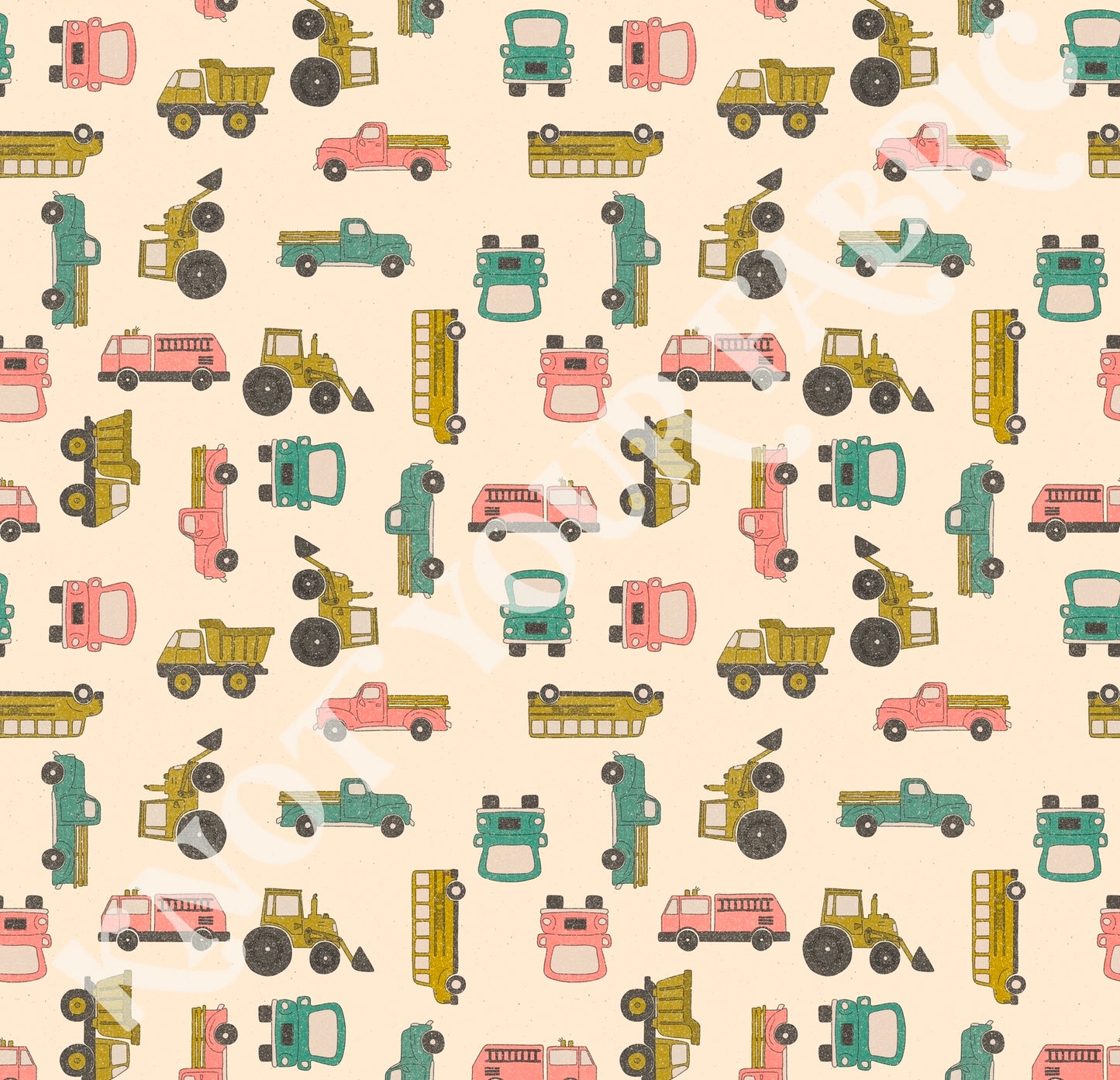 Vintage Green & Pink Cars