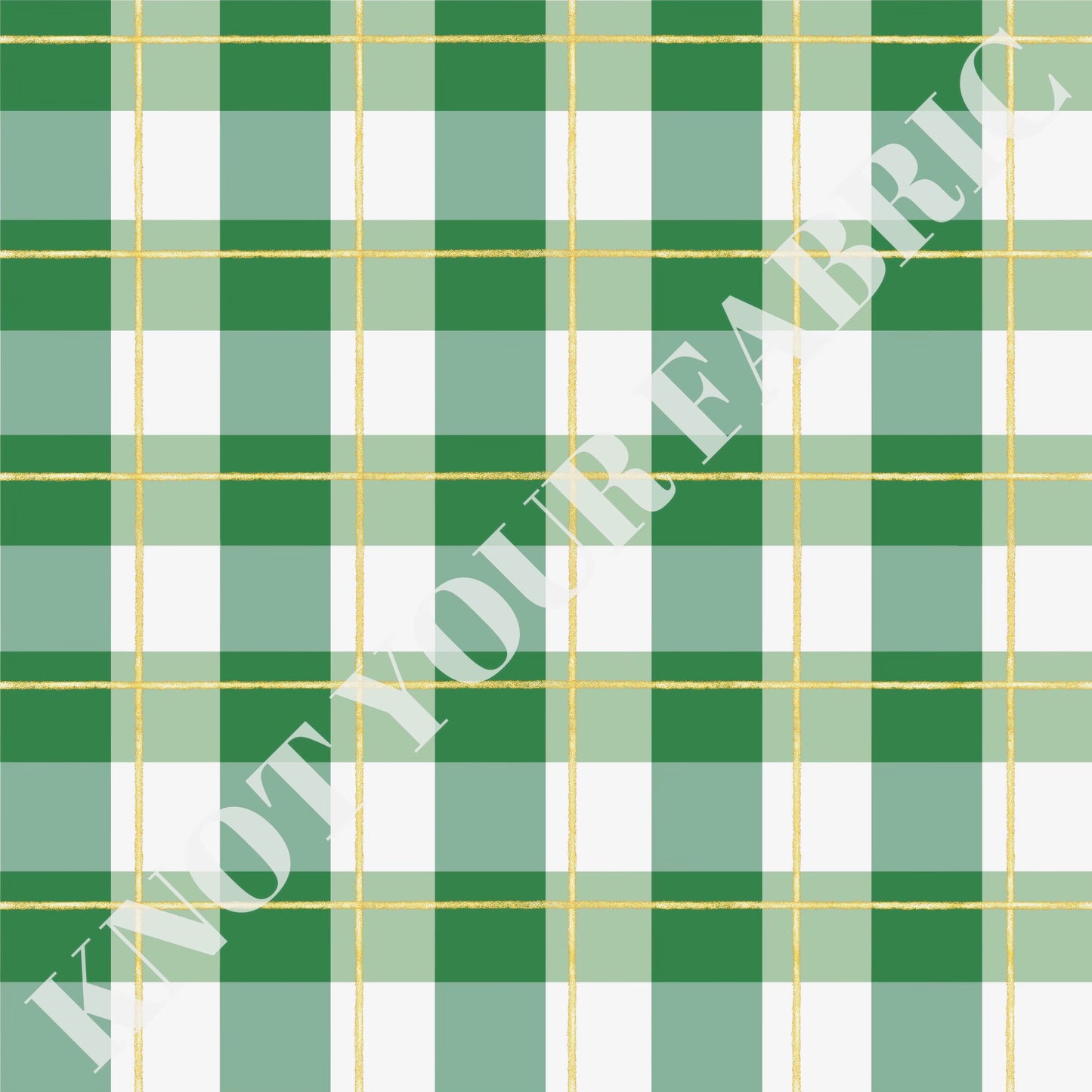 PRE-ORDER Glitter Green Gingham