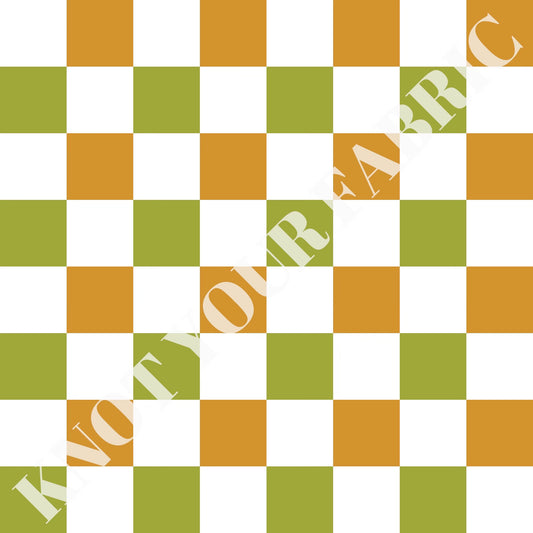 PRE-ORDER Green and Orange Checkered