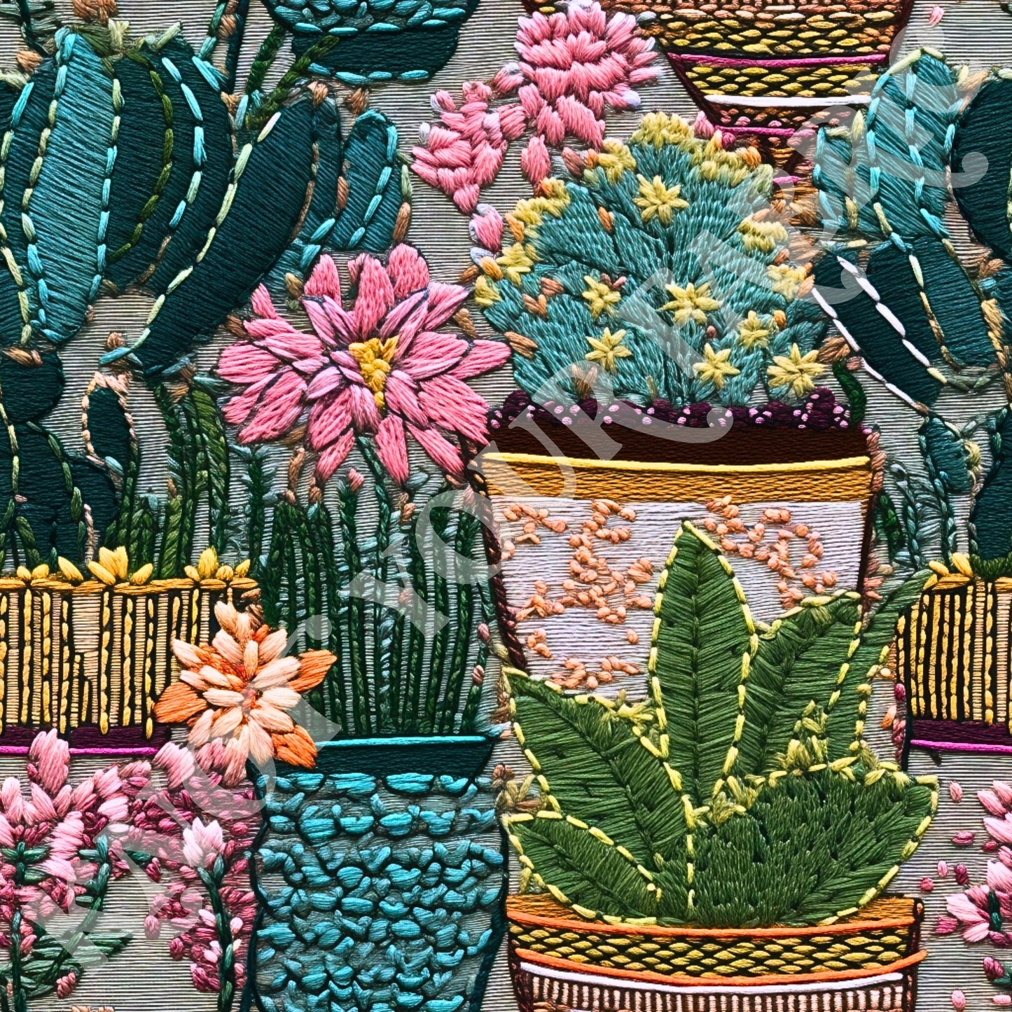 PRE-ORDER Embroidery  Cactus