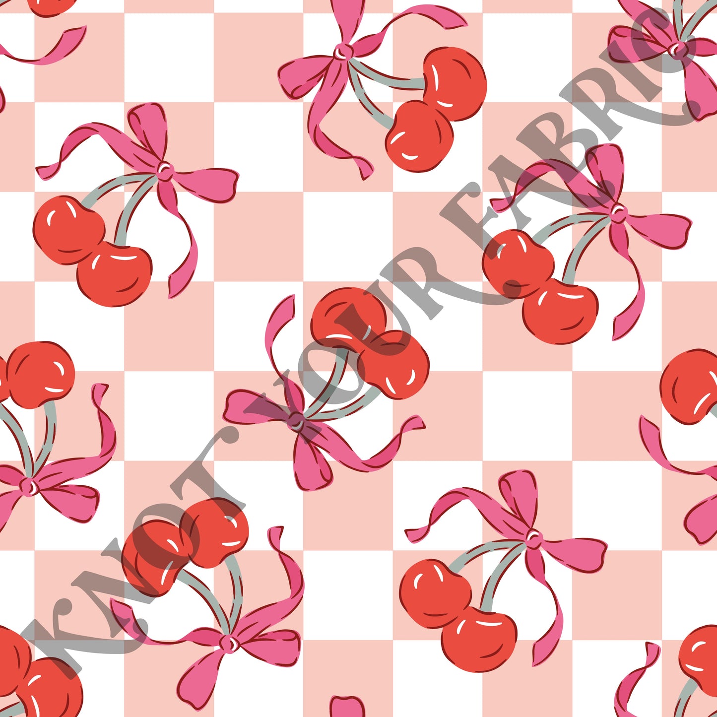 PRE-ORDER Checkered Bow Cherries