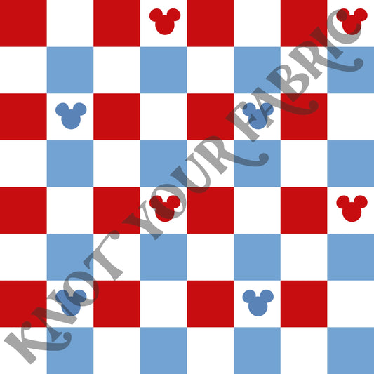 PRE-ORDER Checkered Red & Blue