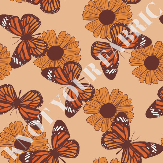 PRE-ORDER Beige Sunflower Monarchs