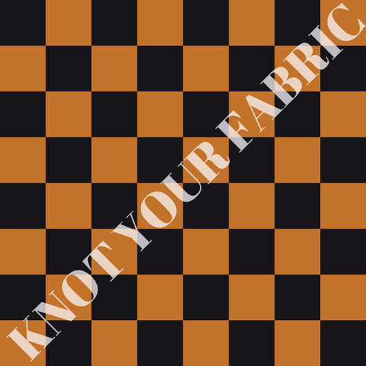 PRE-ORDER Orange and Black Checkers