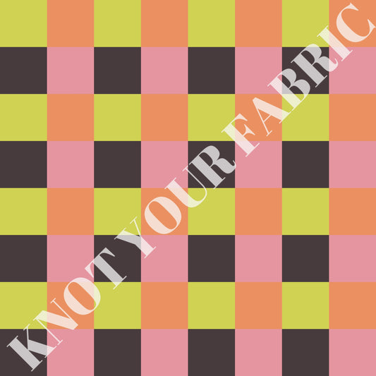 PRE-ORDER Halloween Neon Checkered