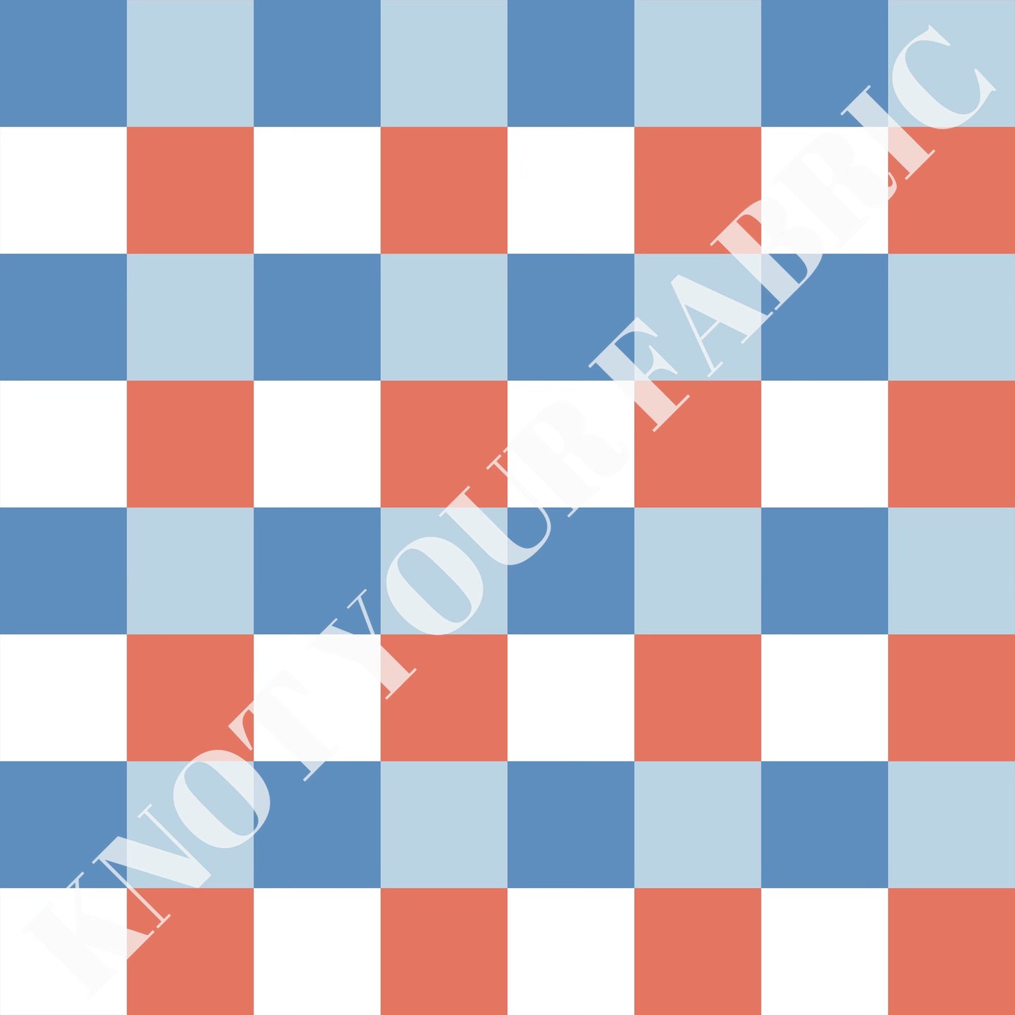 PRE-ORDER Red White and Baby Blue Checkered