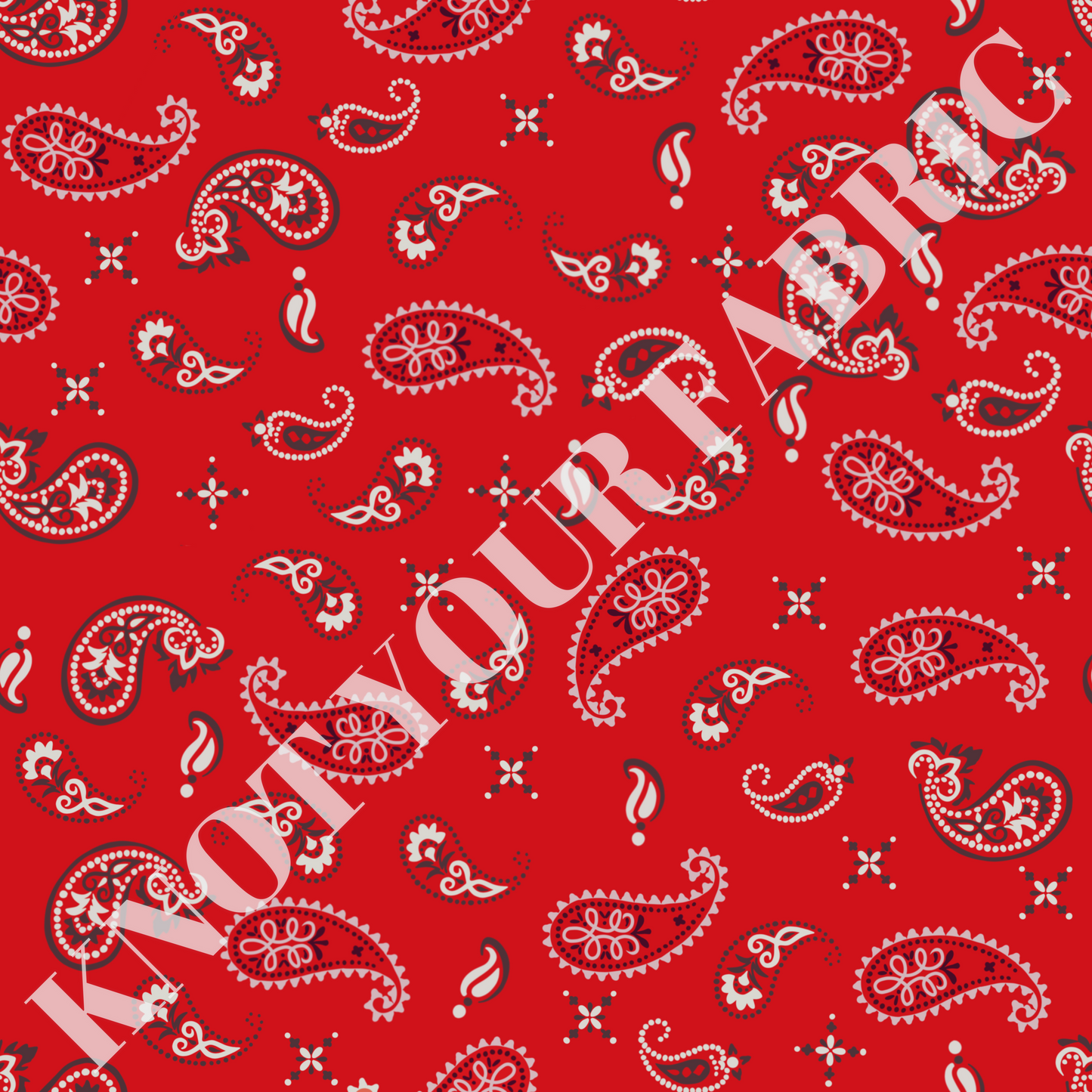 PRE-ORDER Red Paisley