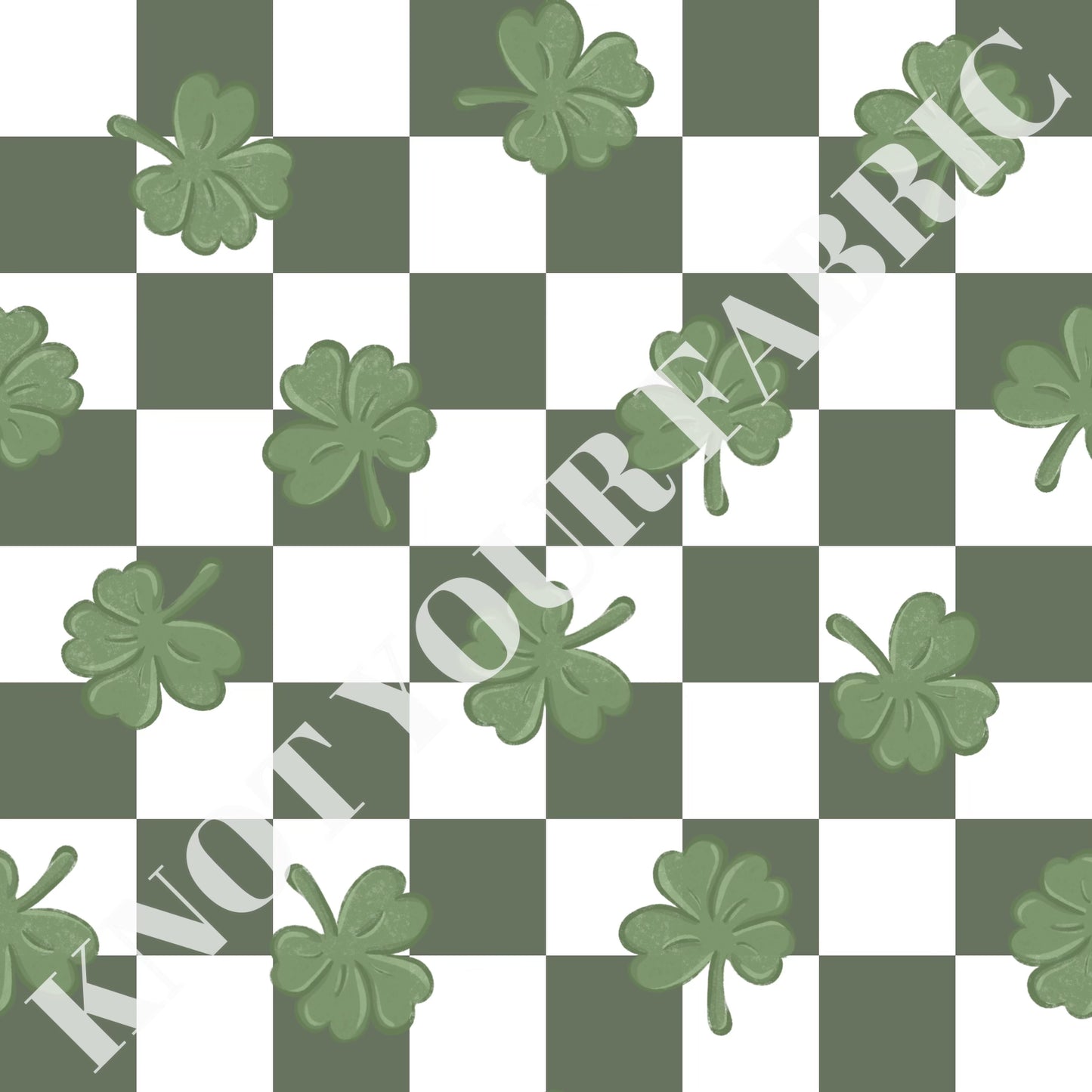 PRE-ORDER Muted Green Checkered Lucky