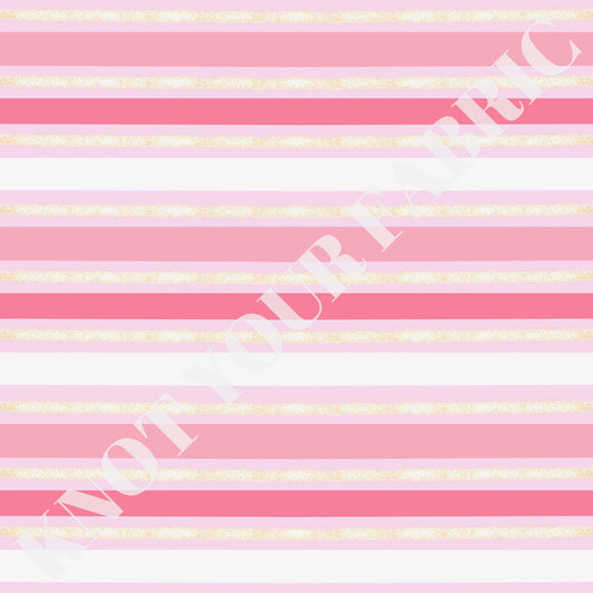 PRE-ORDER Gold Stripes and Pink