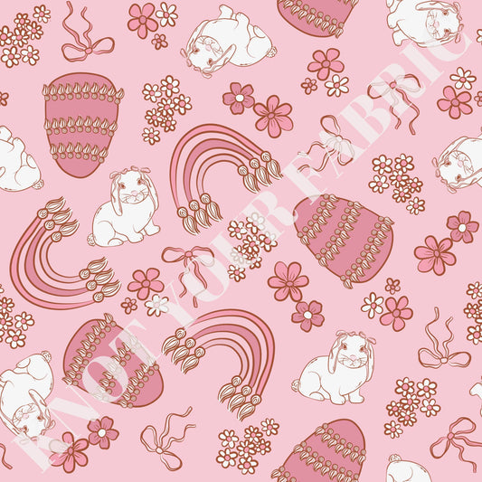 PRE-ORDER Boho Pink Easter Bunny