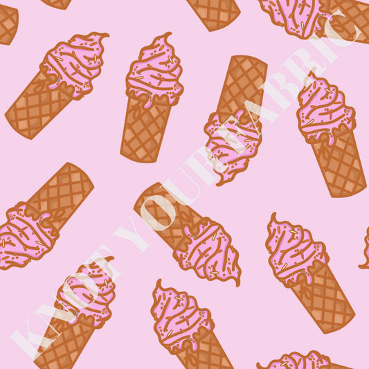 PRE-ORDER Pink Ice Cream Cones