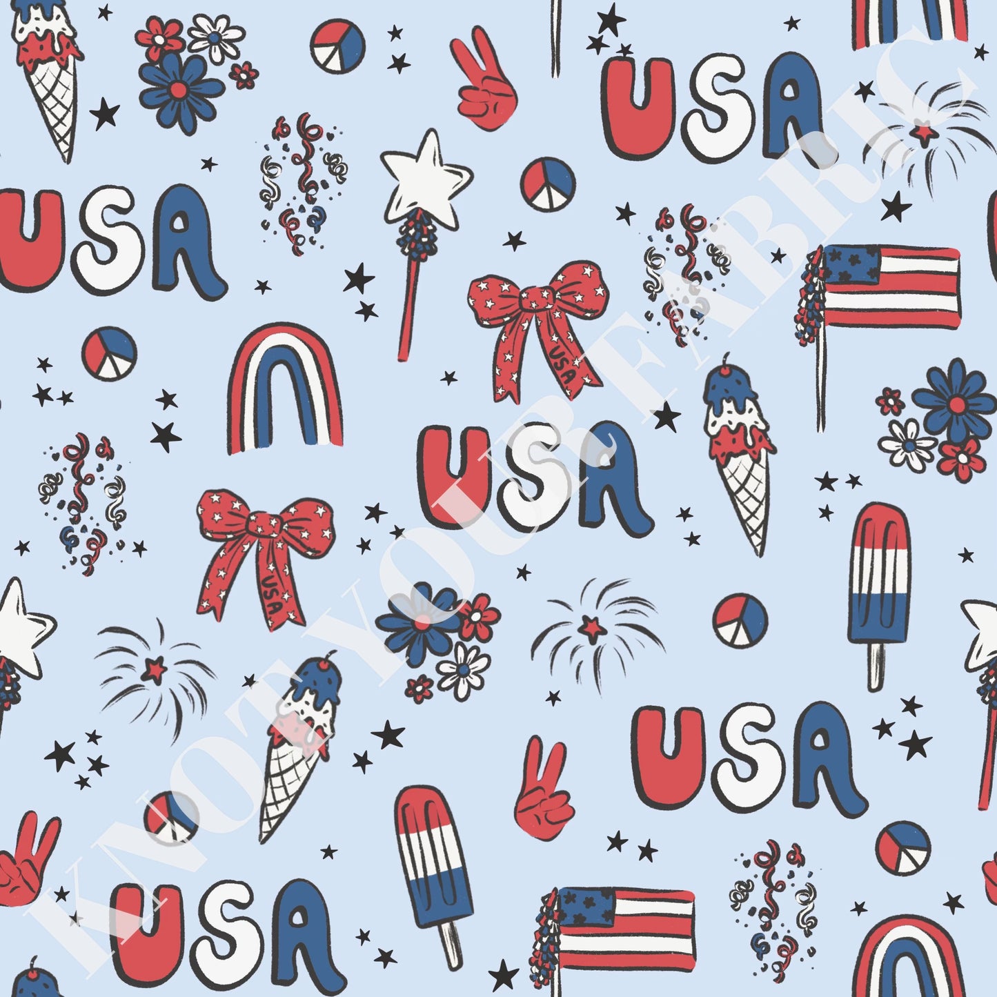 PRE-ORDER Blue USA Bows