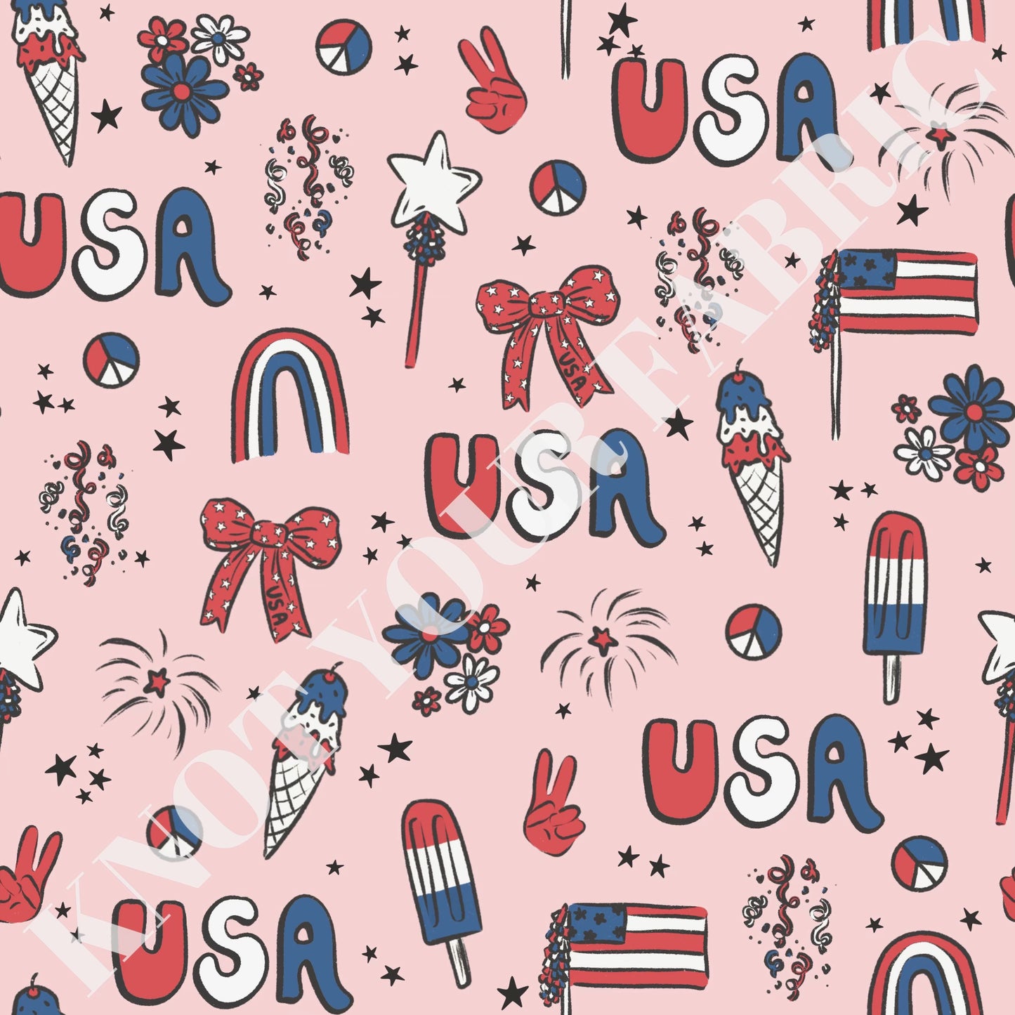 PRE-ORDER Pink USA Bows