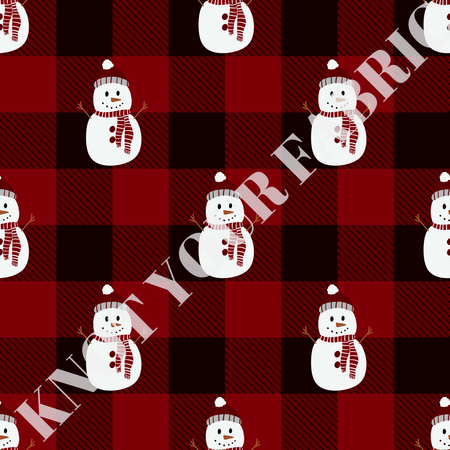 PRE-ORDER Buffalo Checkered with Snowman