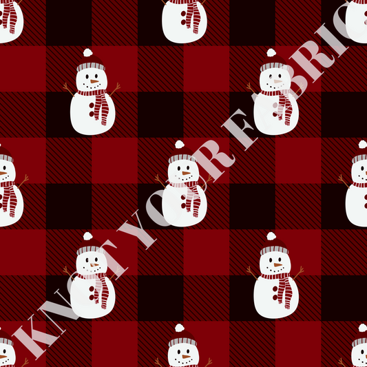 PRE-ORDER Buffalo Checkered with Snowman