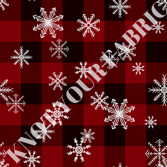 PRE-ORDER Buffalo Plaid with Snowflakes