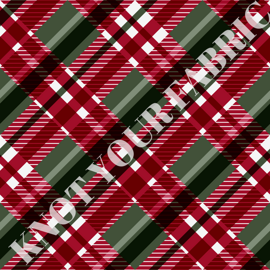 PRE-ORDER Vintage Red and Green Plaid