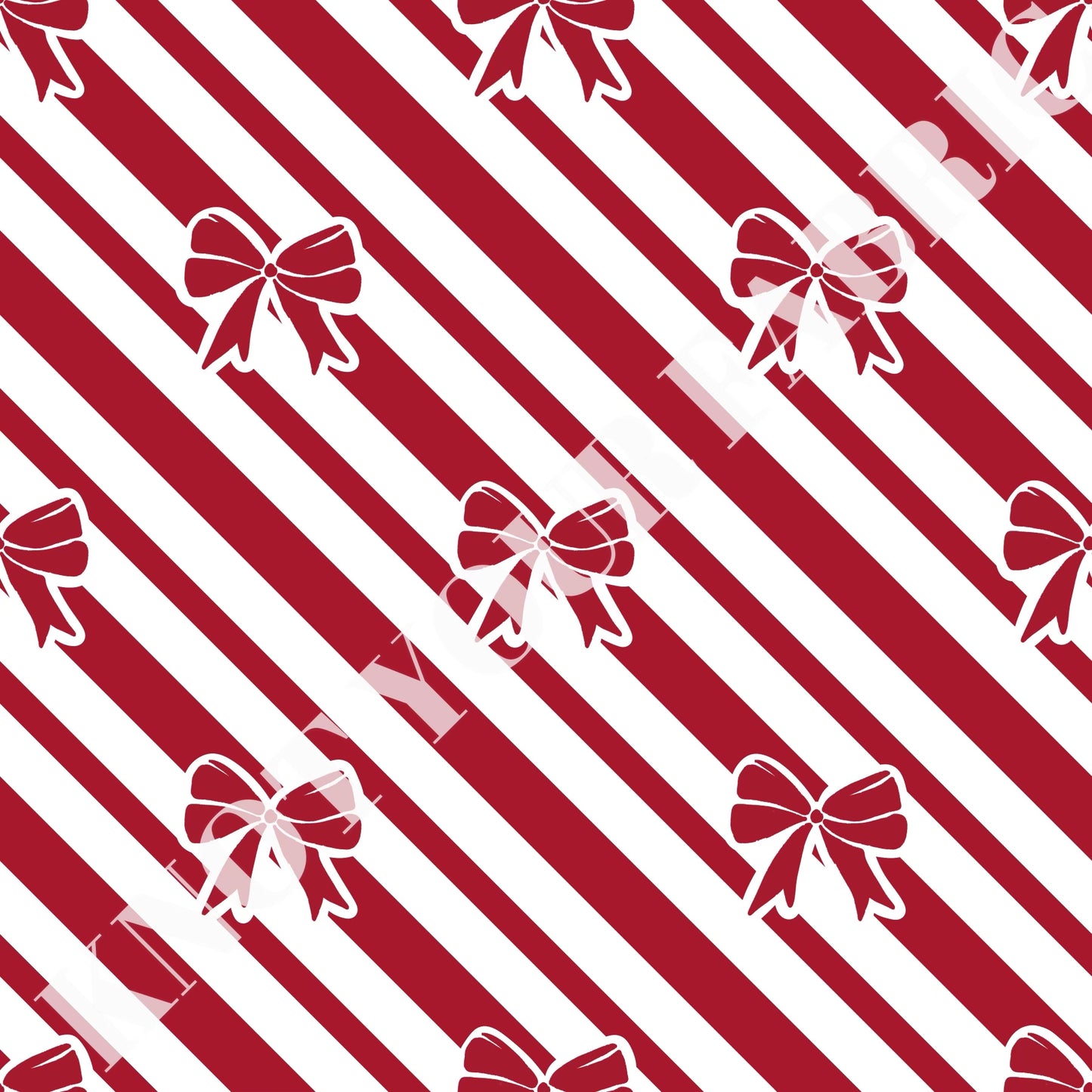 PRE-ORDER Candy Cane Stripes and Bows