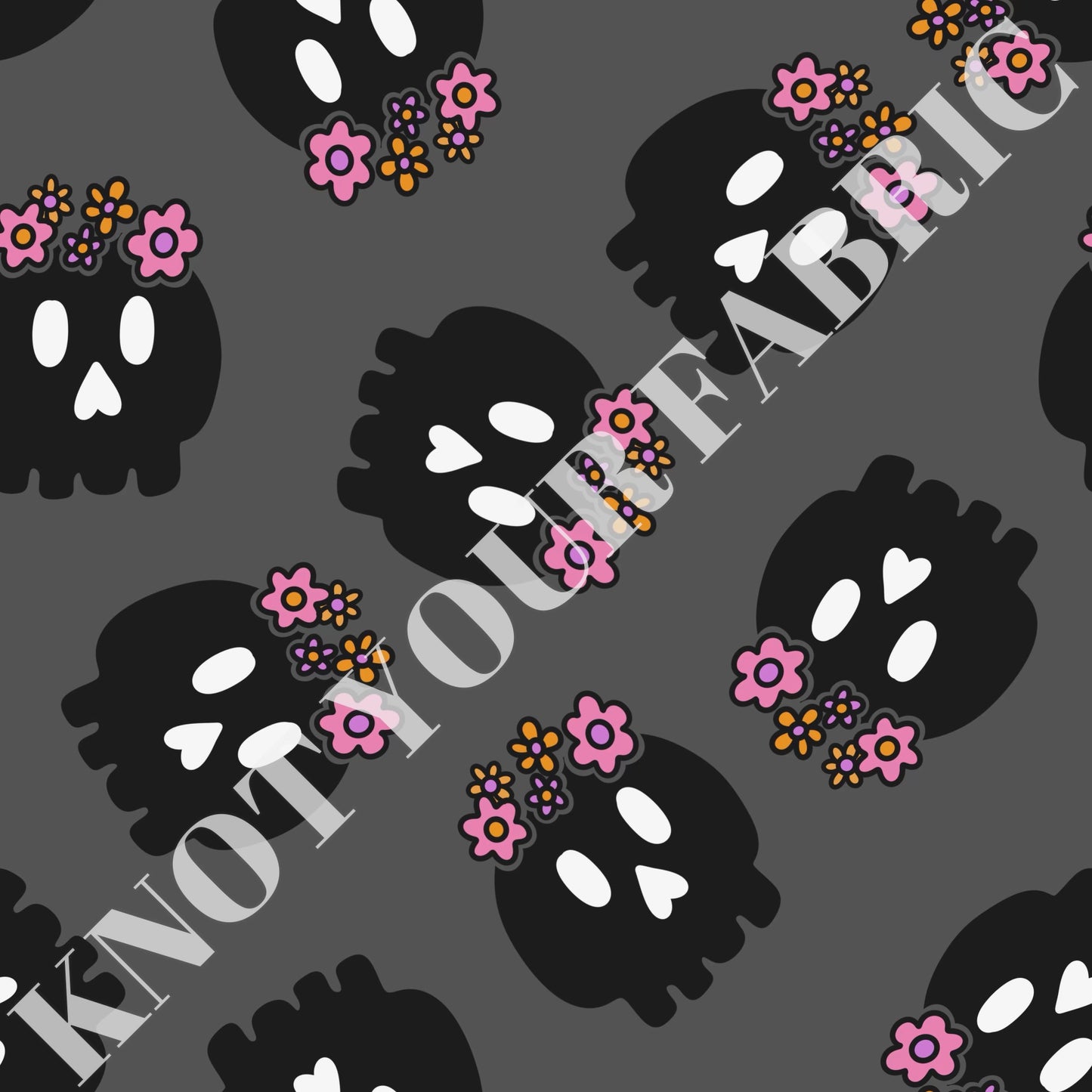 PRE-ORDER Girly Flower Skulls