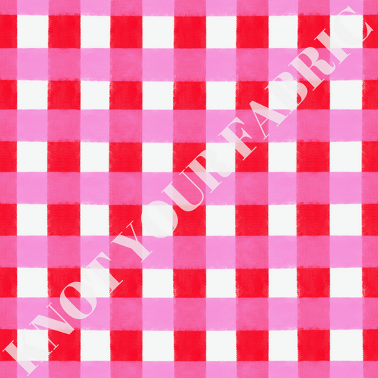 PRE-ORDER Pink and Red Gingham