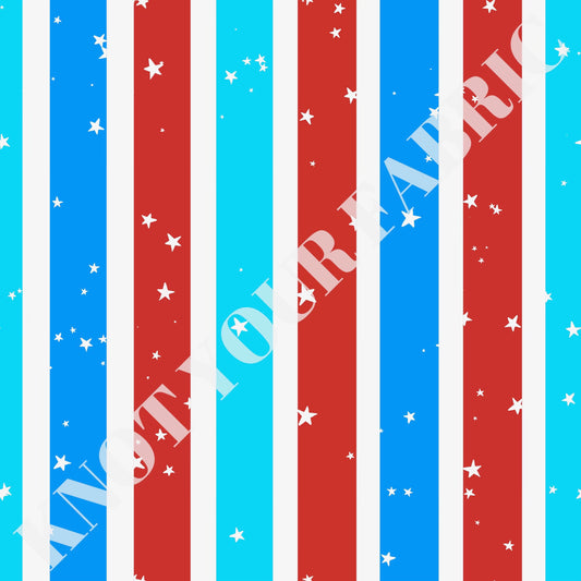 PRE-ORDER Bright Red White and Blue Stripes