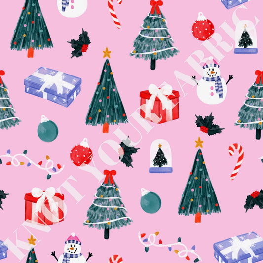 PRE-ORDER Pink with All Christmas Things