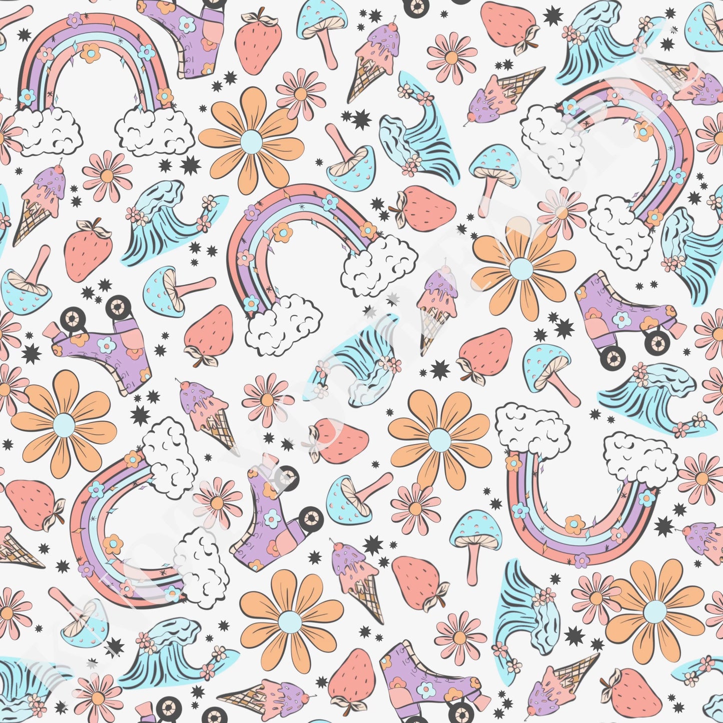 PRE-ORDER Floral Retro Rainbow