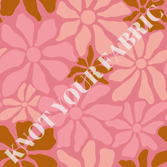 PRE-ORDER Pink and Brown Large Flora