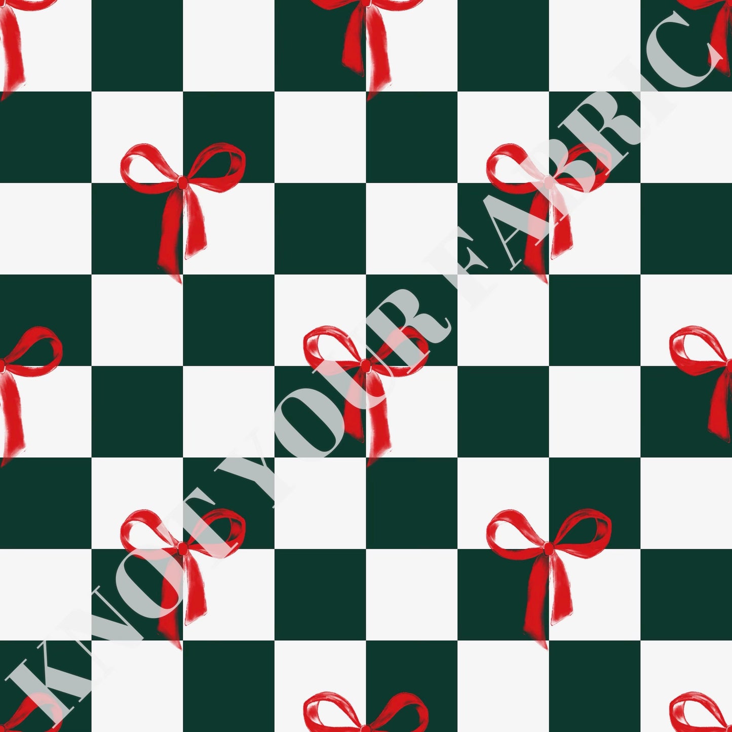 PRE-ORDER Green Checkered and Bows