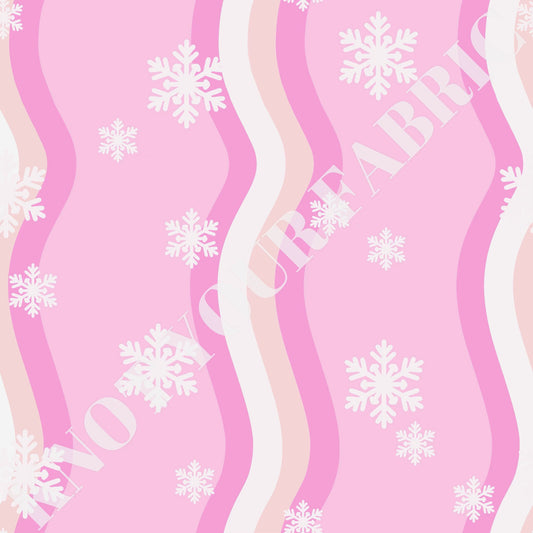 PRE-ORDER Pink Wavy Snowflake