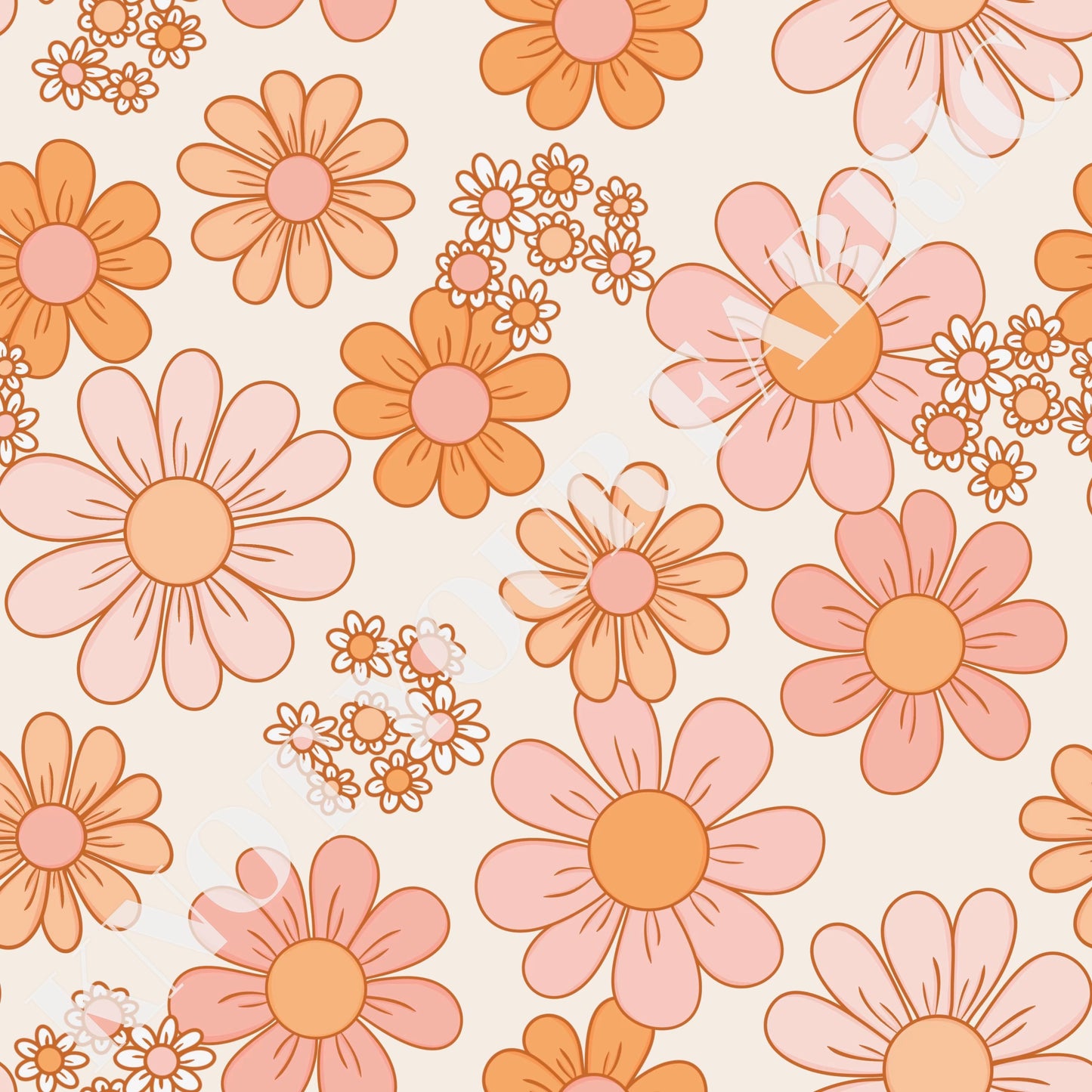 PRE-ORDER Retro Spring Daisy Floral