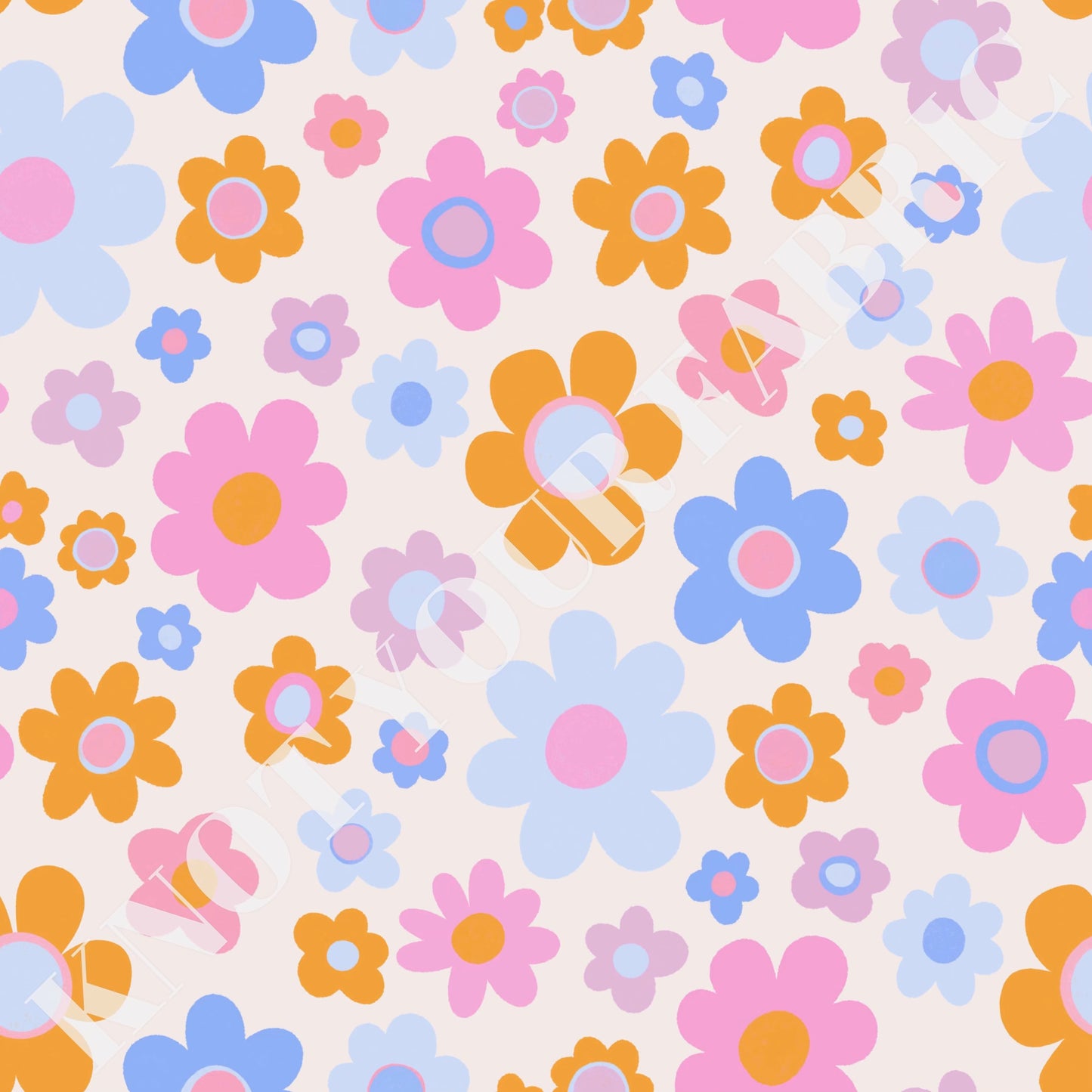 PRE-ORDER Spring Pastel Daisy Floral