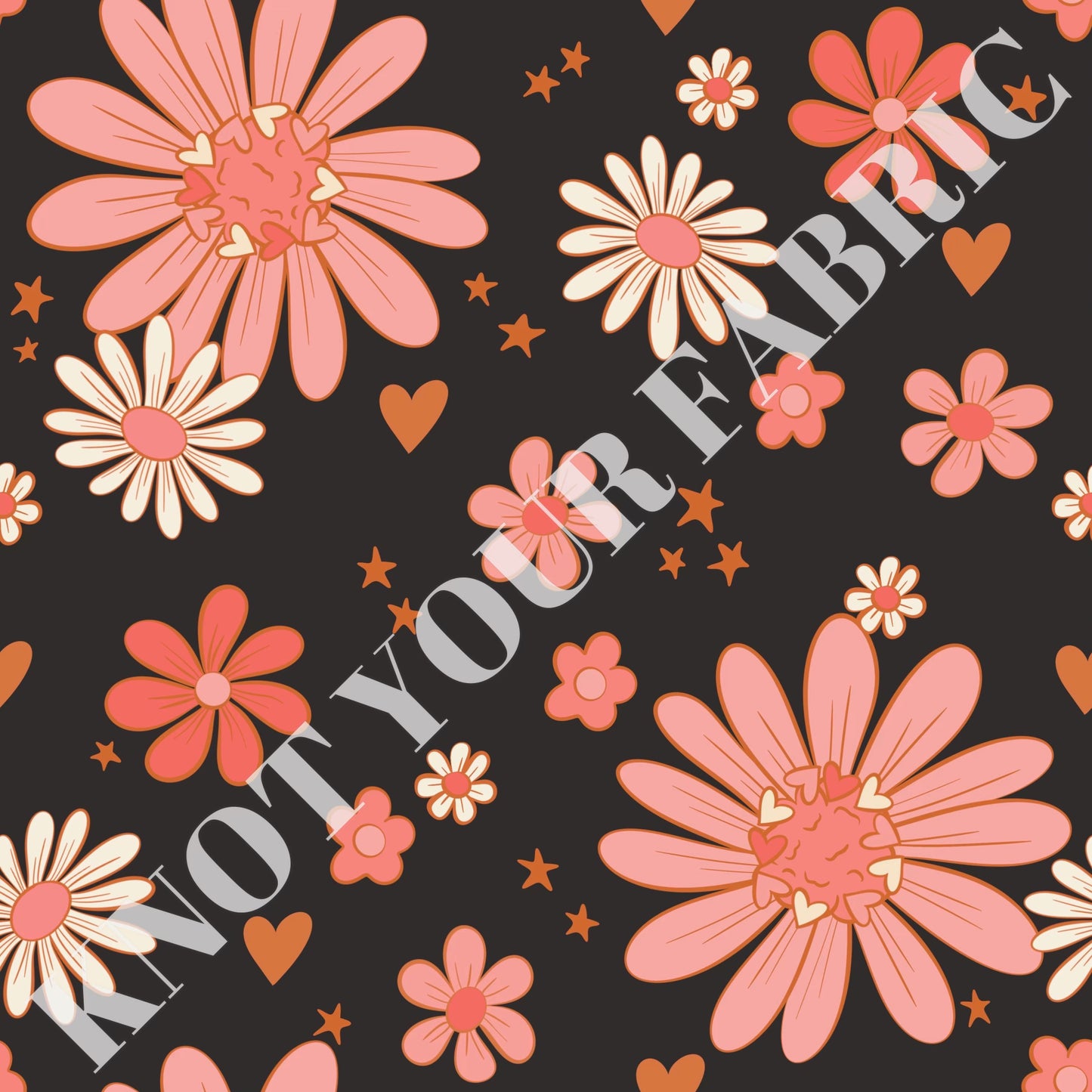 PRE-ORDER Trendy Valentine Floral on Black