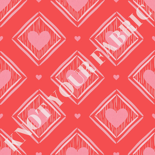 PRE-ORDER Valentine Diamond Checkered Hearts