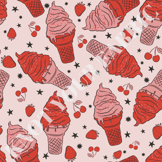 PRE-ORDER Valentine Ice Cream Strawberries